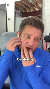 7.4M views · 178K reactions | It's like having a rock in my shoe, who cares?!"  Jeremy Renner on how despite his injuries from his snowplow incident, he's living his best life! | High Performance | Facebook