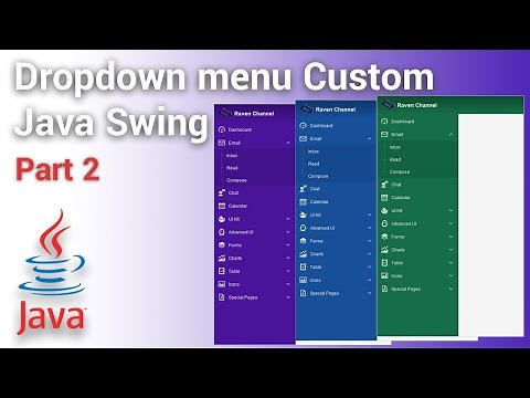 How to Create Dropdown Menu Desktop App using Java Swing | Part #2