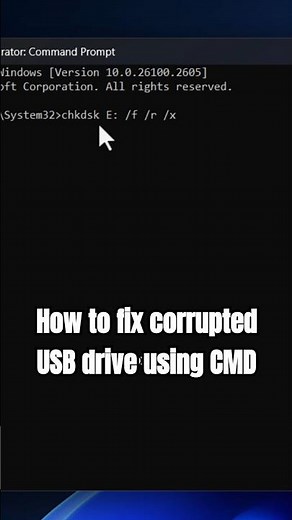 How to Fix Corrupted USB Drive in Seconds Using CMD (Simple Trick!)