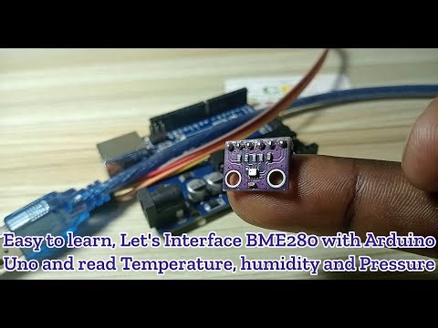 Easy to learn, Let's Interface BME280 with Arduino Uno and read Temperature, humidity and Pressure.