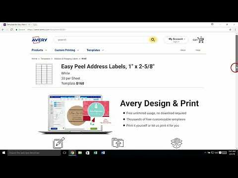 How to Download a Template for Microsoft® Word or Adobe Creative Cloud from Avery.com