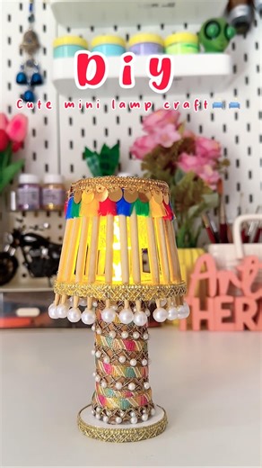 Diy Cute Mini Lamp Craft🛋️🛋️#shorts #viralshort #reuse #diy #handmade #crafting #trending