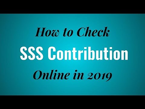 How to Check SSS Contribution Online