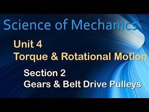 Gears and Belt Drive Pulleys Section 4.2 – Science of Mechanics