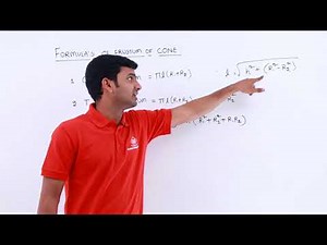 Class10th – Formula's of Frustum of Cone | Surface Area and Volumes | Tutorials Point