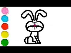 Cute Bunny 🐰 🐇 Drawing, Painting & Coloring For Kids and Toddlers_ Kids Art