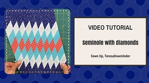 Video tutorial: Seminole with diamonds