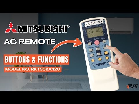Mitsubishi AC Remote Buttons & Functions (Model No: RKT502A420) | Heat Pump Remote Guide