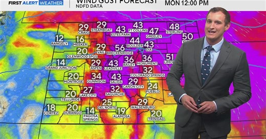 Colorado hit by snow, dangerous winds and critical fire risk Monday