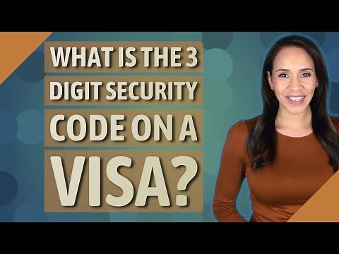What is the 3 digit security code on a visa?