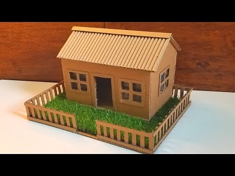 Cardboard House | How To Make Small Cardboard House | Beautiful & Easy |