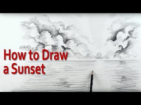 Explore an Unbelievably Simple Technique for drawing a Sunset in Easy Steps