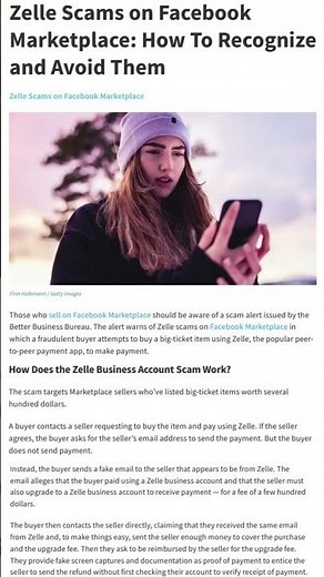 What is the Zelle “Business Account” Scam? #shorts