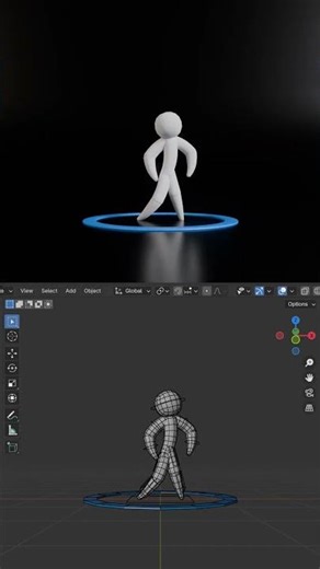 #logo #animation I did in #blender for UEzRig, an upcoming Blender addon. #logoanimation