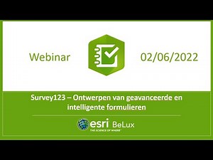 Survey123 - Ontwerpen van geavanceerde en intelligente formulieren