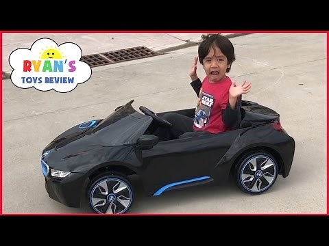 Power Wheels Ride on Cars for Kids BMW Battery Powered Super Car 6V Unboxing Playtime Fun Test Drive