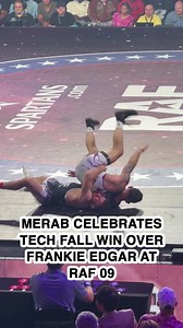 Merab Dvalishvili tech falls Frankie Edgar 12-1 at RAF 09