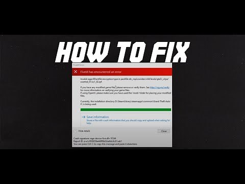 How to fix Invalid rage::fiPackfile encryption | FiveM Fix