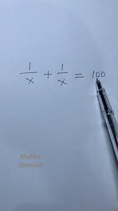 Equation for x | Mathematics Genius