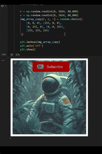 NumPy Goes Wild 🤯 | Turning Random Pixels into RGB Art with Python!” #shorts #python #numpy