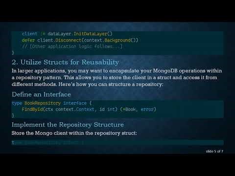 How to Manage MongoDB Client across Packages in Golang