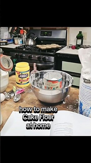 how to make Cake Flour with regular flour and corn starch.