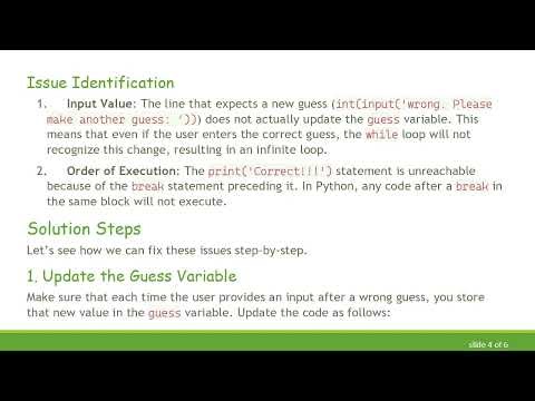 Breaking Free: Why Your while Loop is Stuck in Python