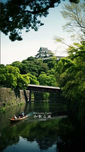 Wakayama Castle Japan 🇯🇵 Scenic Landscape Historic Castle View #japantravel #japan #wakayama
