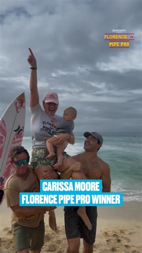 World Surf League on Instagram: "Huge congrats to @rissmoore10 2025 Florence Pipe Pro winner 🏆 📺Watch @florence_marine_x #PipePro Finals Day LIVE at worldsurfleague.com | @hawaiihta @rogue.tv"