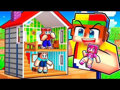 Locking My Friends in a DOLL HOUSE In Minecraft!