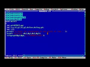 How to write a C program for Bresenham line drawing algorithm.