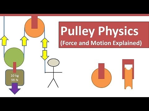 Pulley Physics (Tension / Effort / Load Force and Motion Explained)