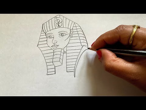 How to draw the Great Sphinx step by step