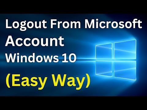How To Logout From Microsoft Account On Windows 10 | Remove Microsoft Account (Easy Way)