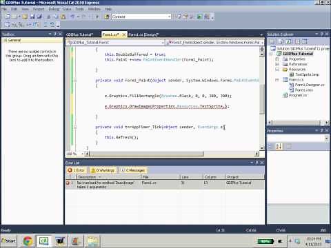 C# GDI+ Graphics Tutorial 2 Drawing Images