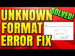How to Fix Archive is Either Unknown Format or Damaged Error Solution