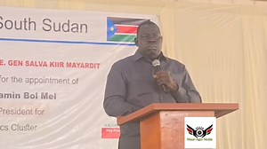 8K views · 141 reactions | Speech from Chairman of the community, CEO of YDK group Gen. Luka Kuot Deng during reception of VP for economic Cluster SPLM H.E Dr. Benjamin Bol Mel during his Reception at BMC Garden | Muor- Ager Media | Facebook