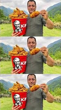 KFC Style Crispy Chicken Legs Made in the Village! #shorts #kfc #chicken #fry #village #food #bbq