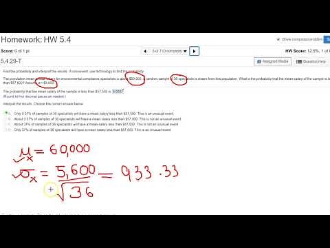 Sampling distribution using Statcrunch
