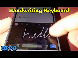 How to Enable Handwriting Keyboard in OPPO A5s