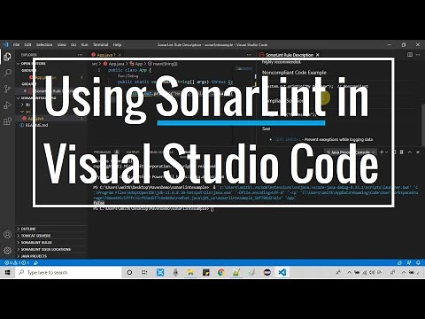 Using SonarLint in Visual Studio Code