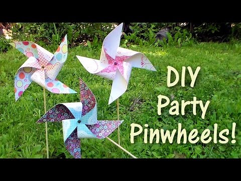DIY party pinwheels