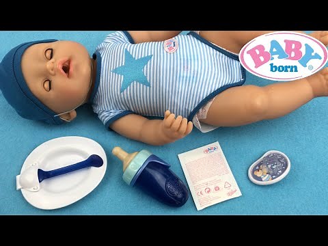 Feeding Baby Born Interactive Boy Doll With Name Reveal