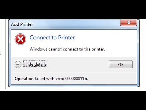 Fix Printer Error Operation Failed With Error 0x0000011b On Windows PC