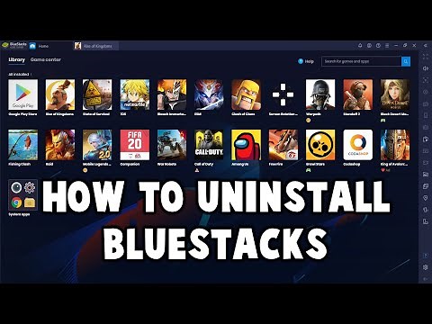 How to Uninstall BlueStacks in Windows 10