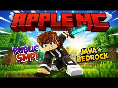 Minecraft AppleMC Server LIVE 🔥 | Public SMP Join Now! Day 3