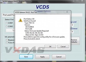 VCDS 20.4.2 Firmware Update Required Solution