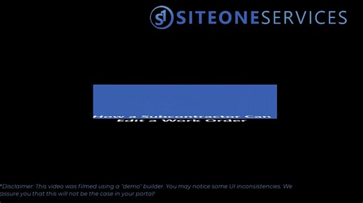 How a Subcontractor Can Edit Work Orders