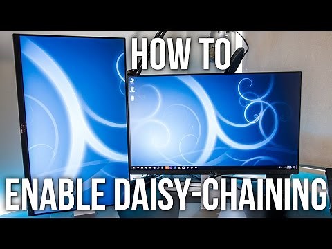 How To Enable Daisy-Chaining On The Dell U2414H Monitor