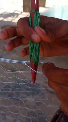 How to Mend Fishing Nets || repair of nets || make your own fishing